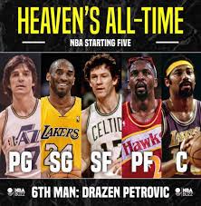 In sports, a starting lineup is an official list of the set of players who will participate in the event when the game begins. The Heaven S All Time Nba Starting Lineup Fadeaway World