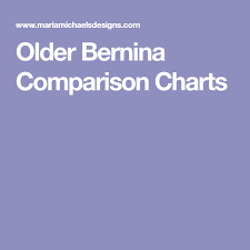 Older Bernina Comparison Charts Bernina 1080 Chart