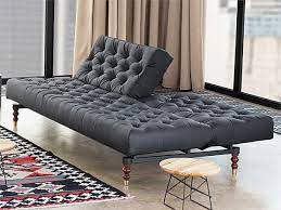 black tufted chesterfield sofa bed by