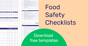 food safety checklists