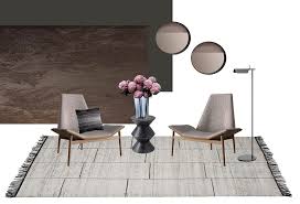 this modern living room vignette