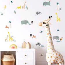 Safari Nursery Decal Animal Wall