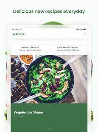 vegetarian recipes meals on the app