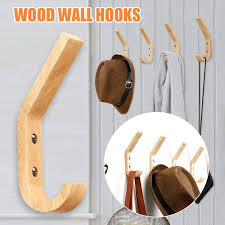 Pdto Wooden Coat Hooks Decorative