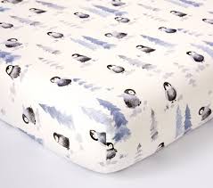 penguin baby bedding set of 3 pottery