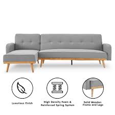 Bella 3 Seater Corner Sofa Bed With