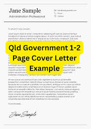 qld government cover letter exle 1