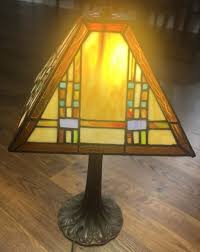 Vintage Stain Glass Lamp Shade 10 5x7