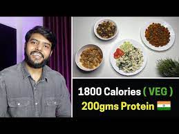 easy pure veg 1800 calorie t with