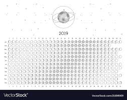 Moon Calendar 2019 Northern Hemisphere