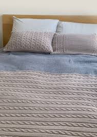 cable knit cushion cover kit knit