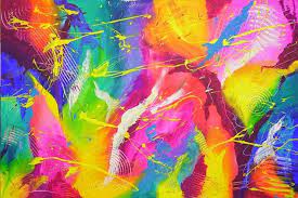 Bright Colors Painting Абстрактные