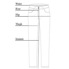Luisa Skinny Jean Pant Size Chart