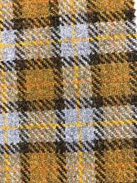 harris woolen tweed check fabric