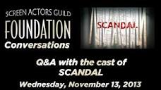 Conversations with Cast of SCANDAL - YouTube