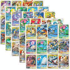 60Pcs/set Tag team EX Mega GX Shining Pokemon Cards Battle Game Cartoon  Kids Collection Toys|Game Collection Cards