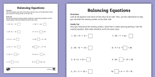 Balancing Equations Task Cards 3 5