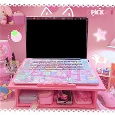 Free for commercial use no attribution required high quality images. Pink Wooden Laptop Computer Desk To Increase Desktop Computer Stand Can Be Stored Storage Rack Doll Collection Laptop Desks Aliexpress