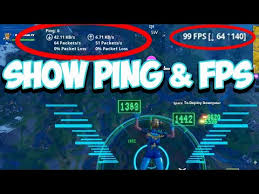 how to see your ping in fortnite