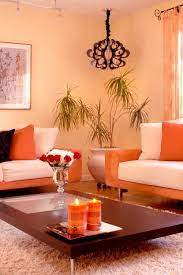 peach living rooms living room orange
