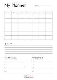 monthly planner template designs free