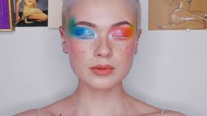 rainbow dragonfly wings makeup tutorial