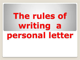 The Rules Of Writing A Personal Letter Online Presentation