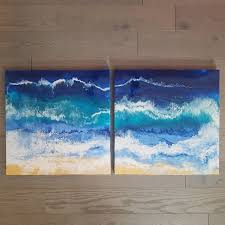 Seascape Resin Painting Sandy