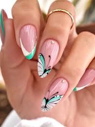 spring erfly nail designs colorful