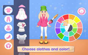 Thời trang Dress up game cho bé gái. May quần áo cho Android - Tải về APK