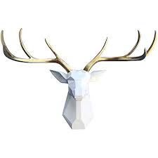 Deer Head Wall Decor Faux Taxidermy