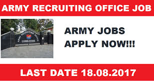 Army Recruiting Office Coimbatore Recruitment Job Openings For The