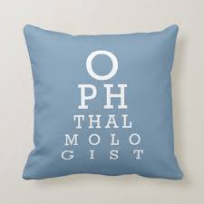 Eye Doctor Ophthalmologist Vision Test B Throw Pillow