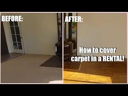 hard floor over carpet in a al