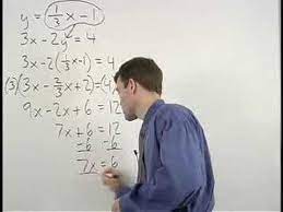Systems Of Equations With Fractions
