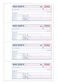 Tops Money Rent Receipt Book 3 Part Carbonless 11 X 7 5 8 Inches 4 Receipts Page 100 Sets Per Book