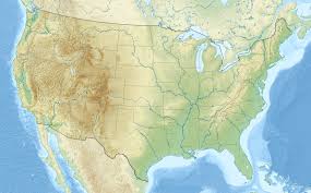 Higher elevation is shown in brown identifying mountain ranges such as the rocky mountains, sierra nevada mountains and the. File Usa Edcp Relief Location Map Png Wikipedia