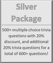But, if you guessed that they weigh the same, you're wrong. Multiple Choice Trivia Questions For Sale Silver Package 500 Questi Kjtrivia