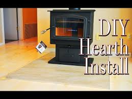 Easy Diy Hearth For Our New Wood Stove