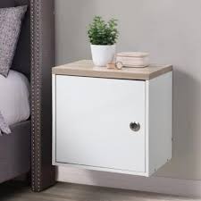 wall mounted cabinet bedside table