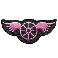wheel with wings pink california style