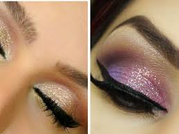 pink or brown eye shadow