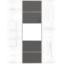 solid grey wardrobe door 650x2200mm