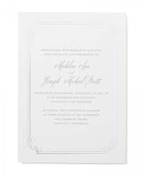Silver Foil Ornate Border Print At Home Wedding Invitation Kit