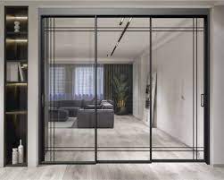 Single Glass Aluminum Sliding Doors