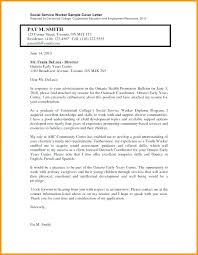 Social Worker Cover Letter No Experience Outreach Worker Cover