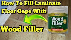 fill gaps in laminate wood floors