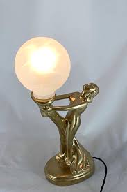 Gold Art Deco Table Lamp The Light House