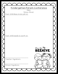 Parent Conference Form Freebie Mrs Bs Beehive