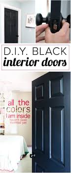 painting interior doors black high